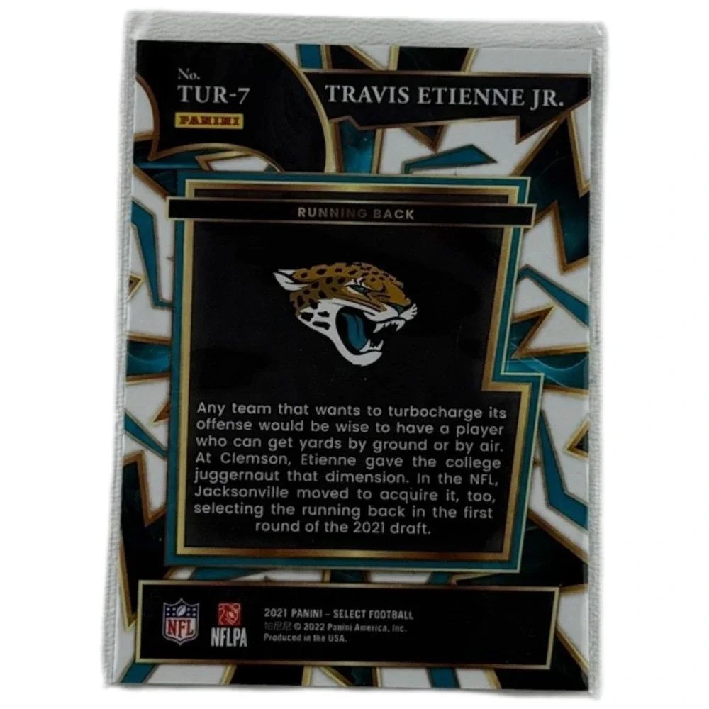 Travis Etienne‎ Jr. 2021 Panini Select Football Turbocharged #TUR-7